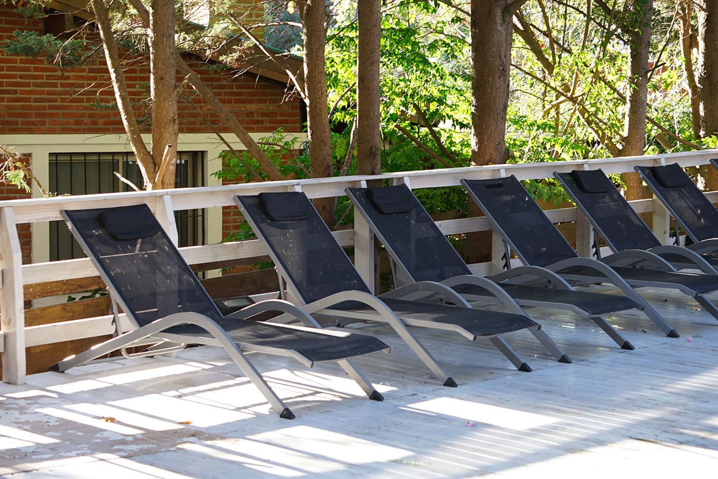 Piscina climatizada y solárium de Altos de Pinamar